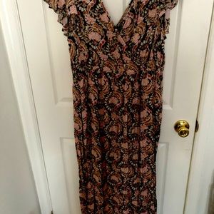 Plus romper w/maxi overlay